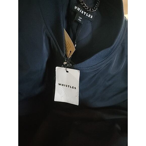 WHISTLES MARIA BOMBER JACKET SIZE 10 NEW WITH TAGS NWT EXCELLENT DESIGNER - Picture 7 of 7